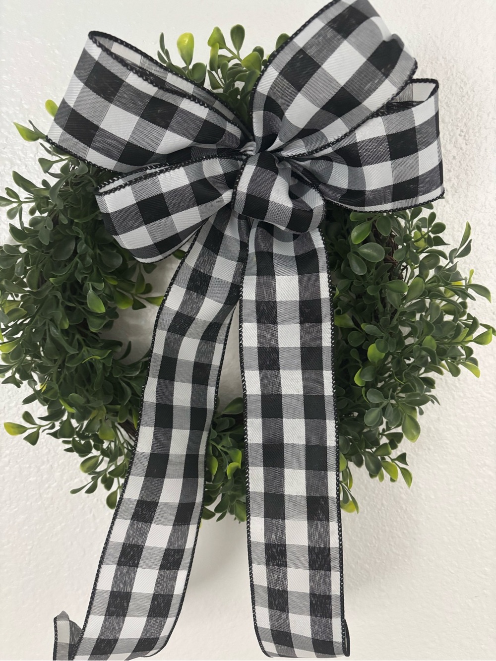 Handmade Buffalo Check Bow DIY Black BOW ONLY Custom Made NEW!! Final Sale